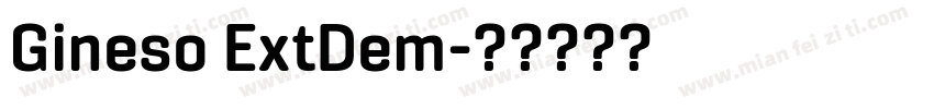 Gineso ExtDem字体转换